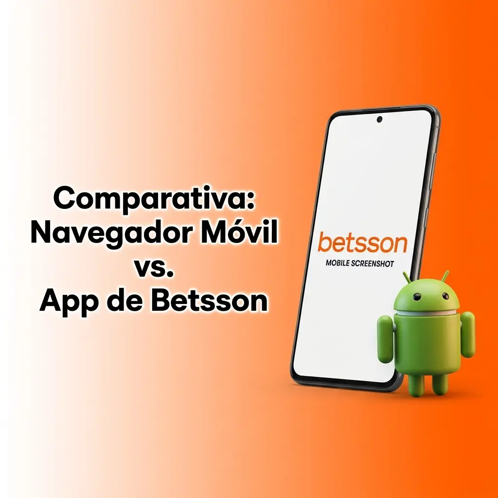 App móvil de Betsson en dispositivo Android e iOS